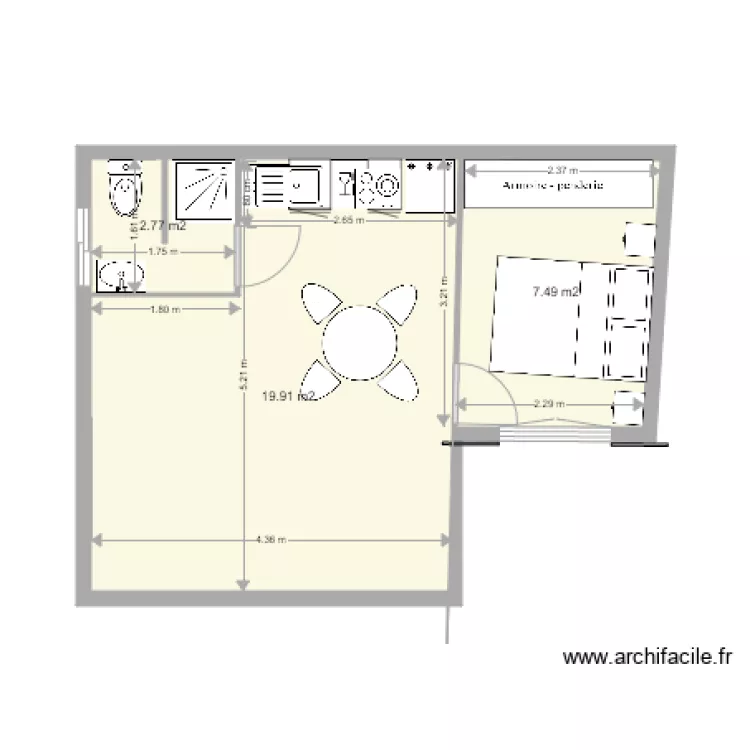 PETITE MAISON VV AUTRE. Plan de 