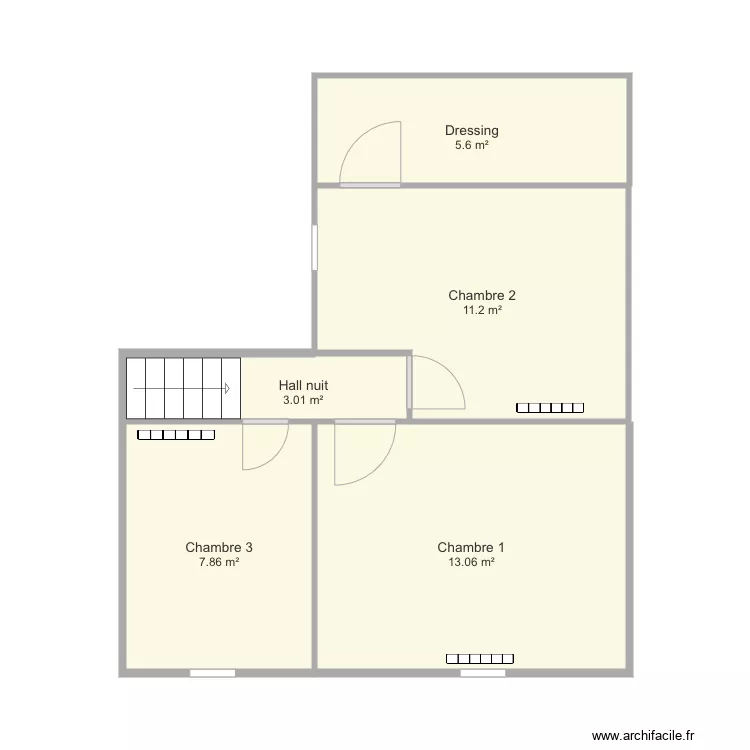 Etage Gaspard. Plan de 