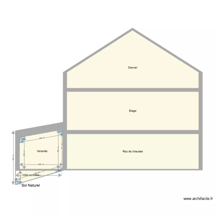Plan de coupe projet 3. Plan de 