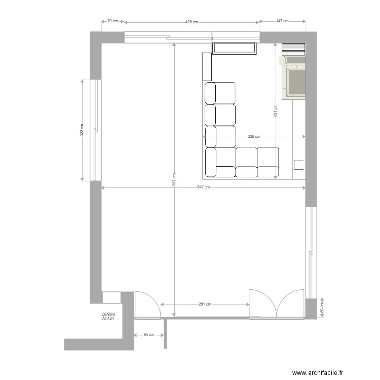 Le Canal. Plan de 0 pièce et 0 m2