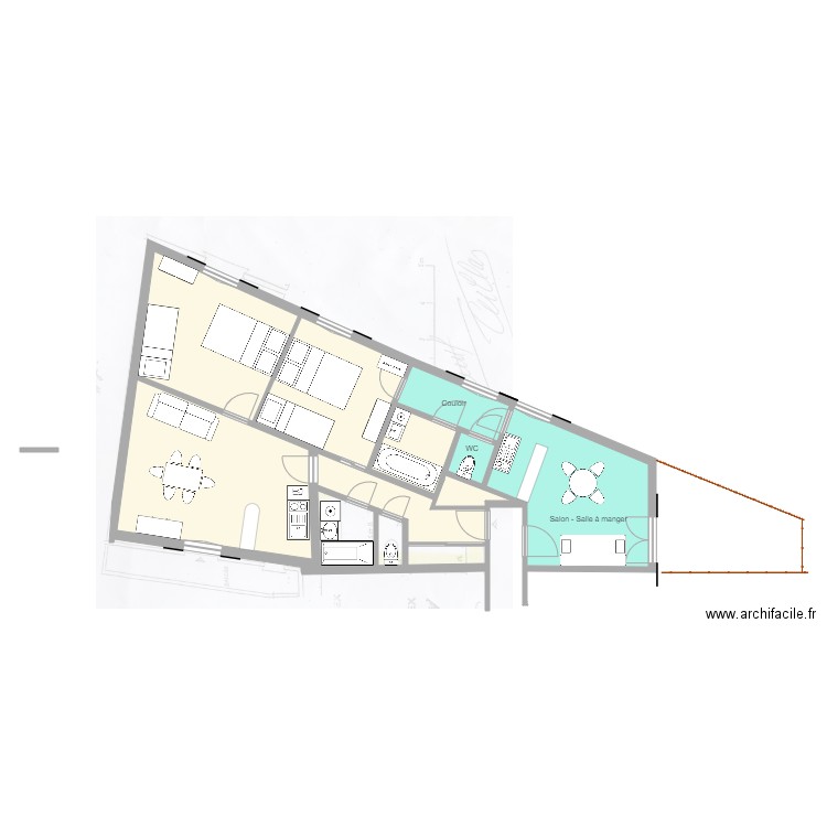 La Giettaz appartements 6 et 7 projet. Plan de 0 pièce et 0 m2