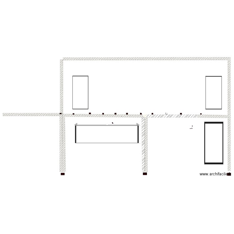 Plan cabanon. Plan de 0 pièce et 0 m2