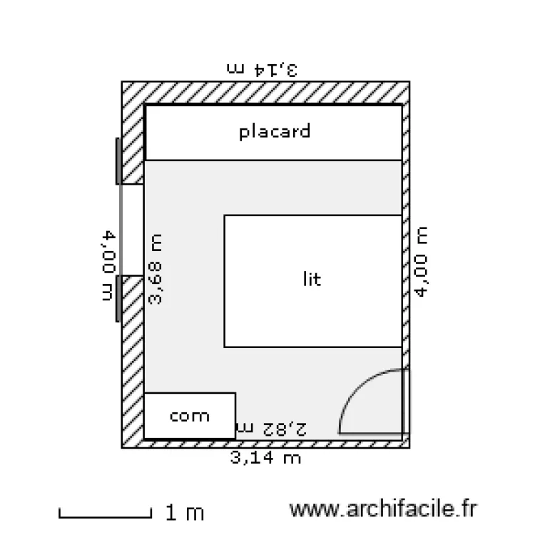 chambre3 bureau. Plan de chambre3 bureau. Plan de