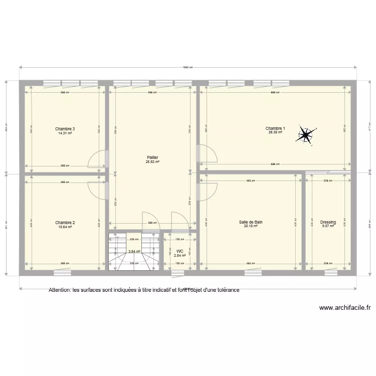 BI 2123  cot  2em Etage. Plan de 