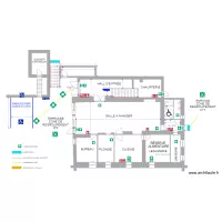 BAT 1 NIVEAU 0 APRES TRAVAUX MONTE ESCALIER REPLI&Eacute;