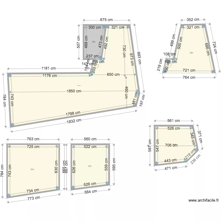 Salle VdL Chauffage sol 2. Plan de 