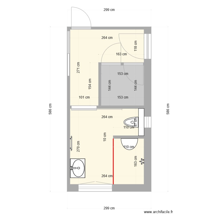 Projet Faron. Plan de 0 pièce et 0 m2