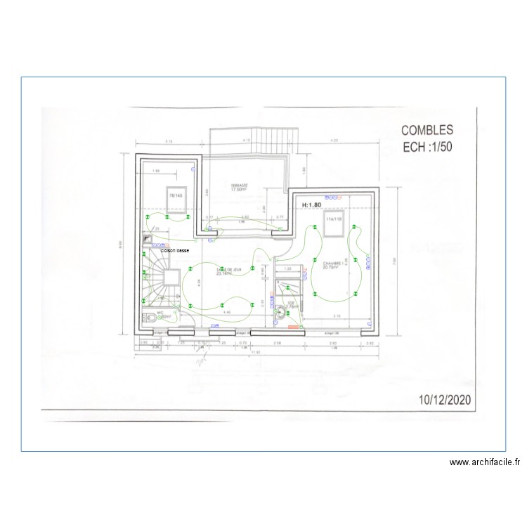 Krawcsyk combles. Plan de 0 pièce et 0 m2