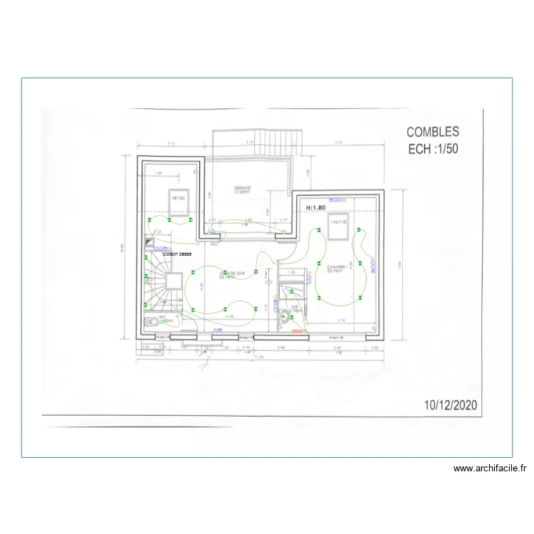 Krawcsyk combles. Plan de Krawcsyk combles. Plan de