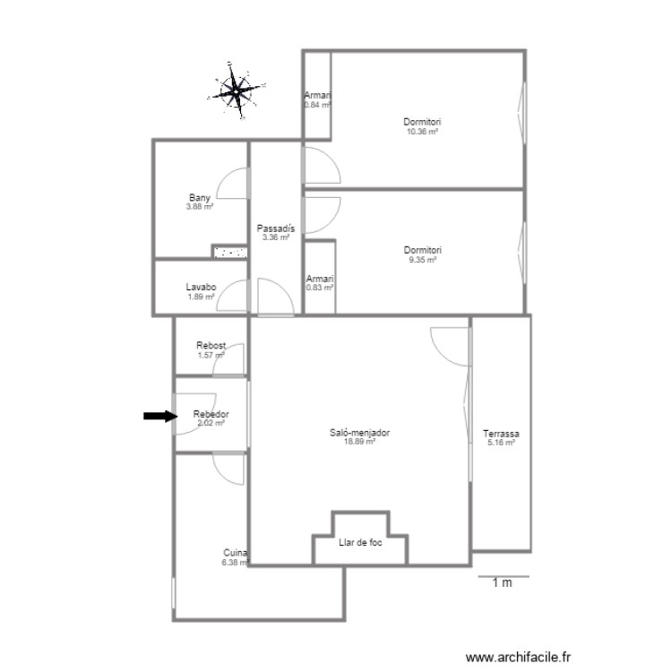 ED ROSSELL BLOC A 5 D C MIRADOR D ENCAMP ENCAMP. Plan de 0 pièce et 0 m2