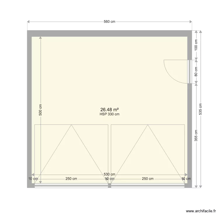 garage double. Plan de garage double. Plan de