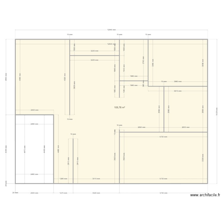 محمود 2. Plan de 1 pièce et 106 m2