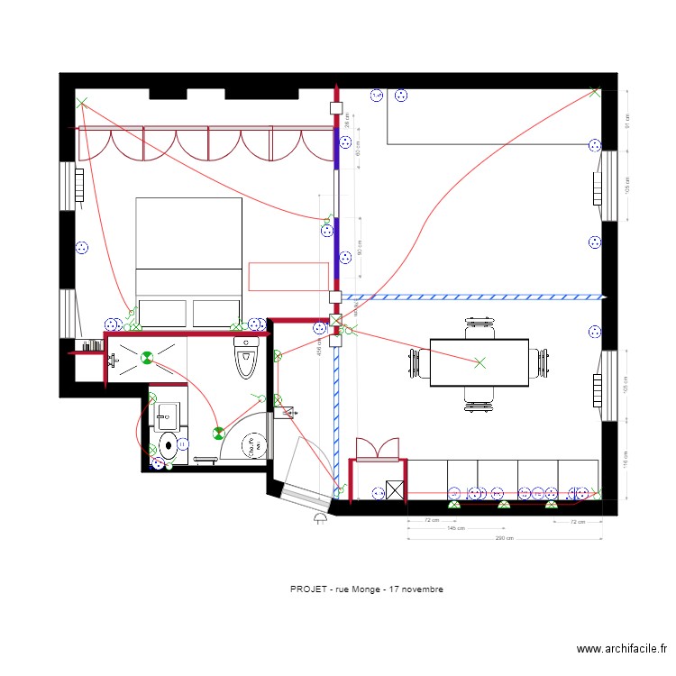  monge plan elec2. Plan de 0 pièce et 0 m2