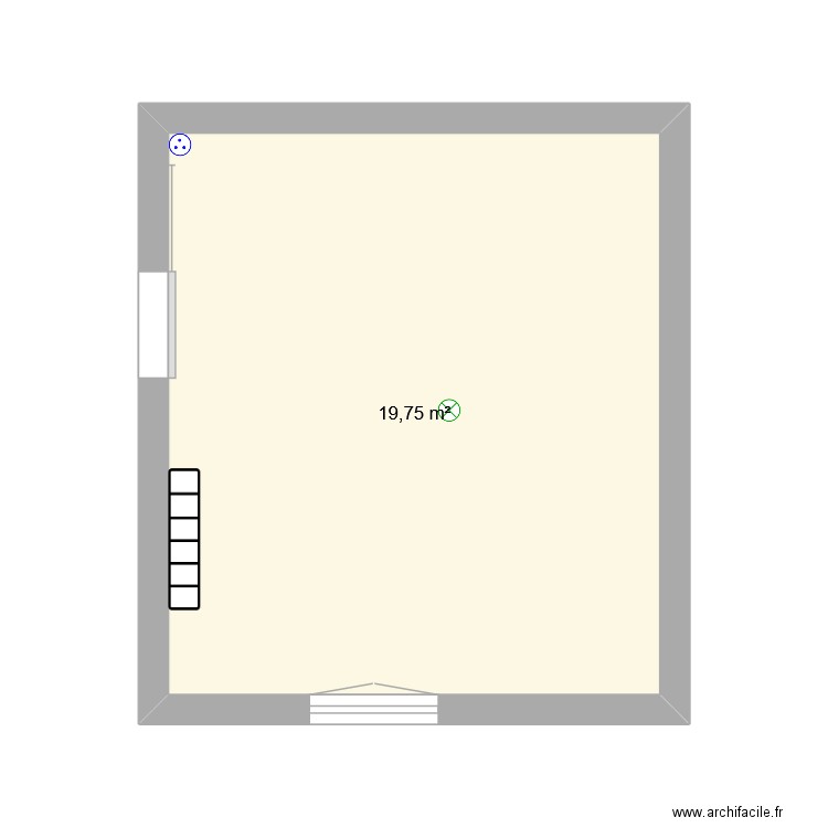 2025 11 Essai plan de maison. Plan de 1 pièce et 20 m2