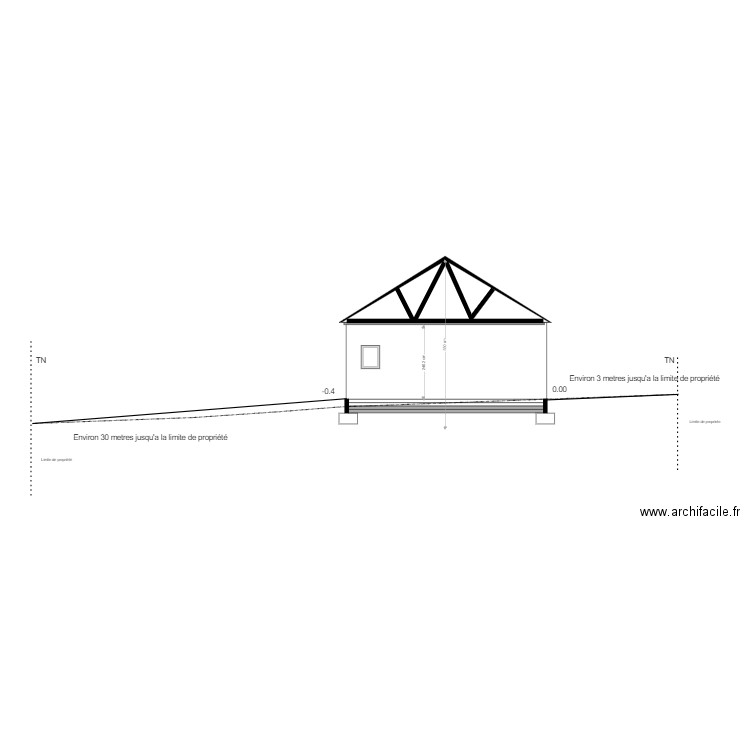 Coupe longitudinale 2. Plan de 0 pièce et 0 m2