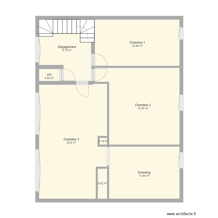 Croquis MARTIN Etage. Plan de 0 pièce et 0 m2