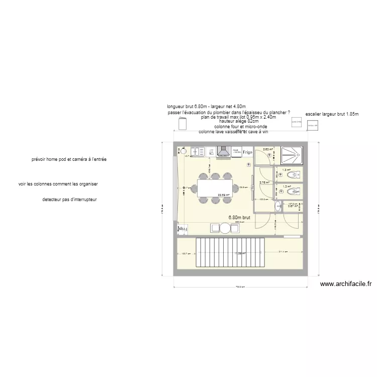 plan cuisine et wc MVO - v2. Plan de 