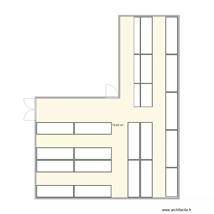 plan si cloison tombe. Plan de 