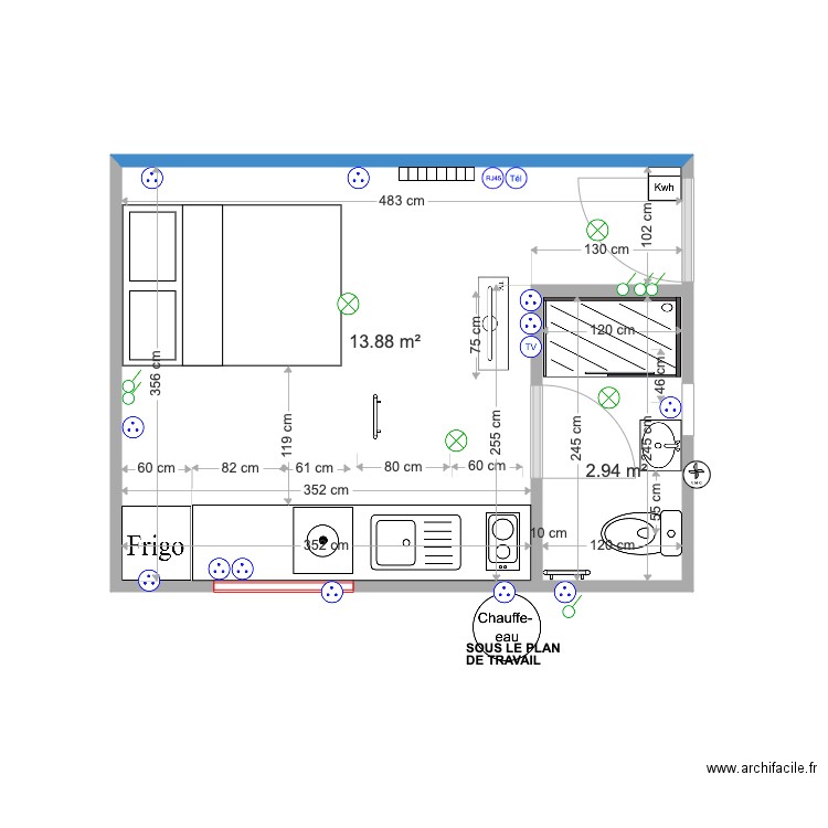 PLAN FINAL COTATION ATELIER. Plan de 0 pièce et 0 m2