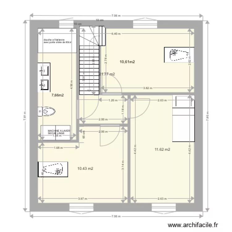 MAISON3 etage. Plan de 