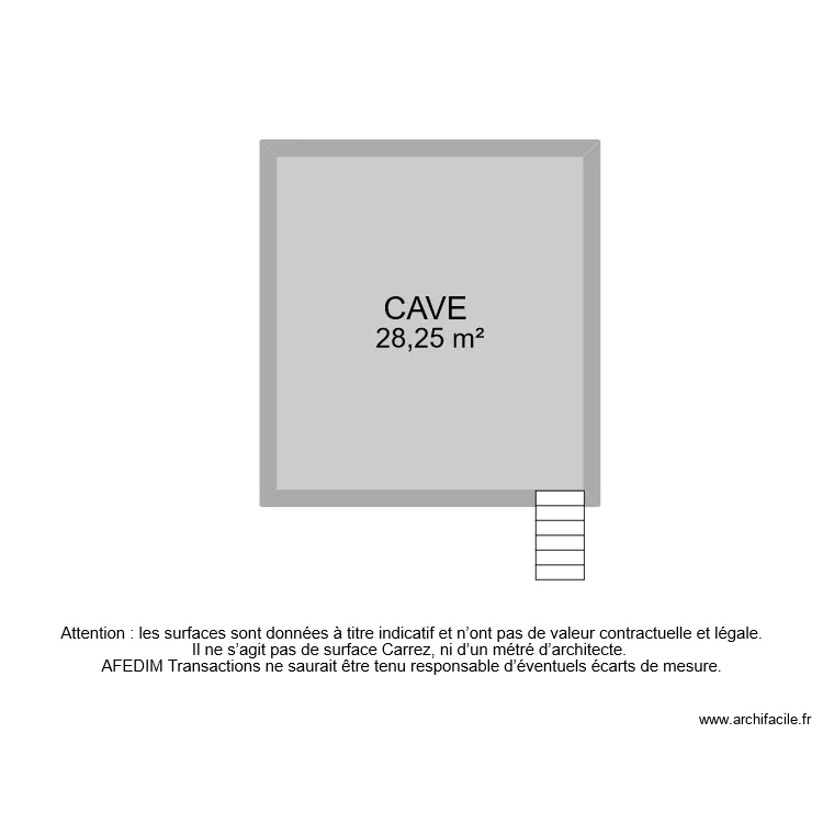 BI 7987 SOUS SOL . Plan de 