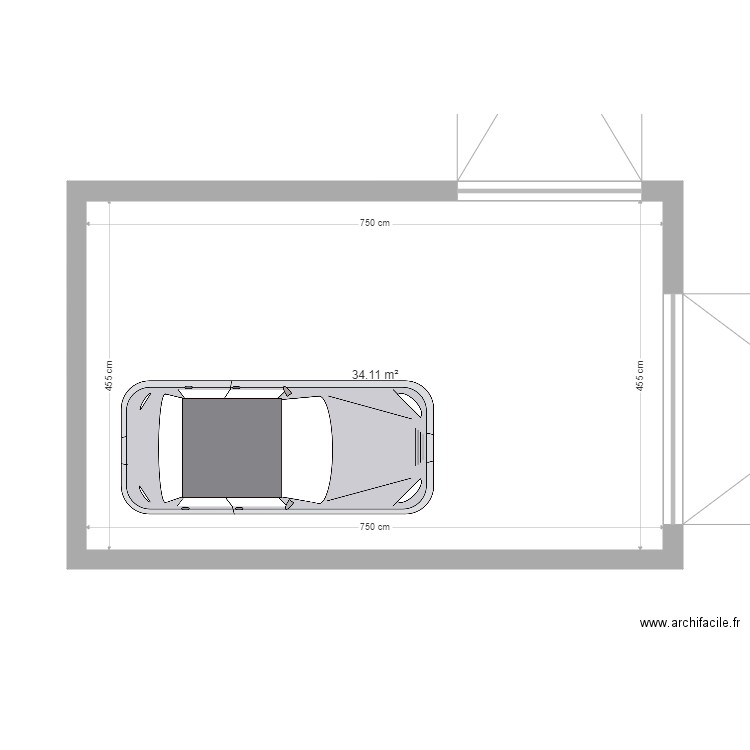 ExtensionsGarage. Plan de 0 pièce et 0 m2