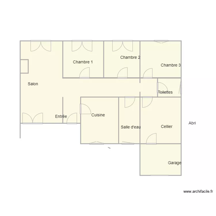 Croquis GARRIDO. Plan de 