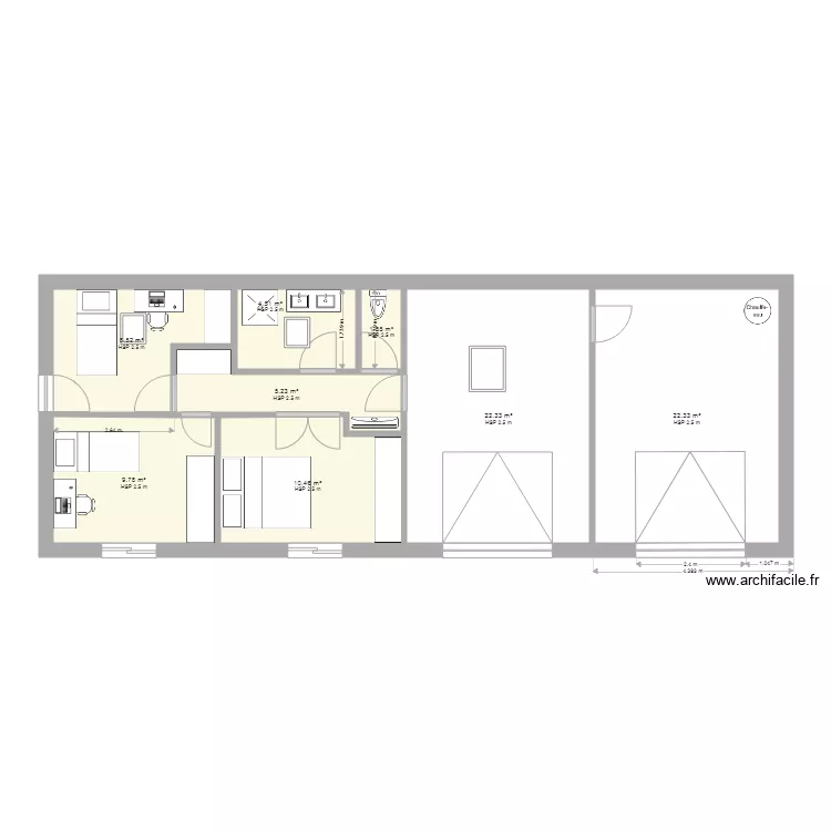 maison tlse 3. Plan de 