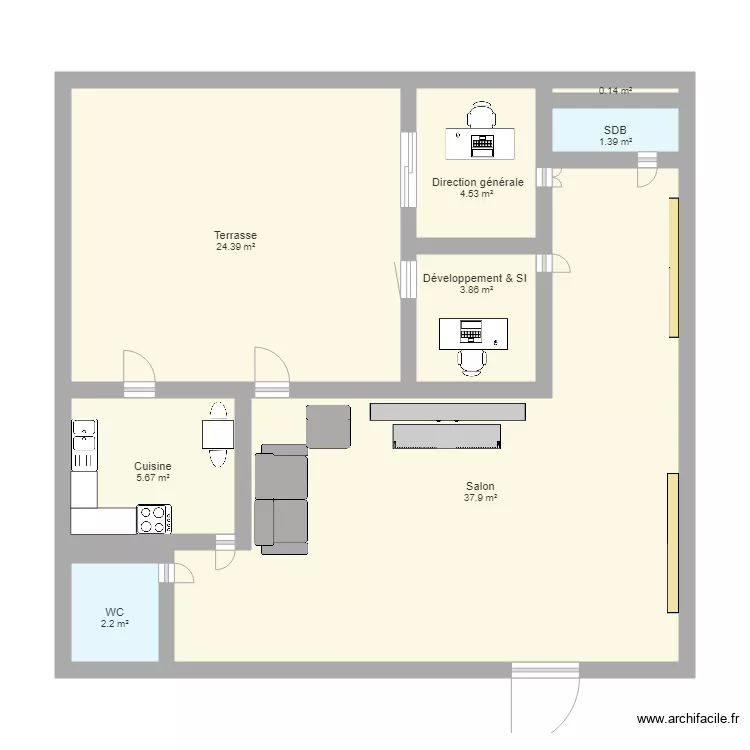 Plan Bureau. Plan de 