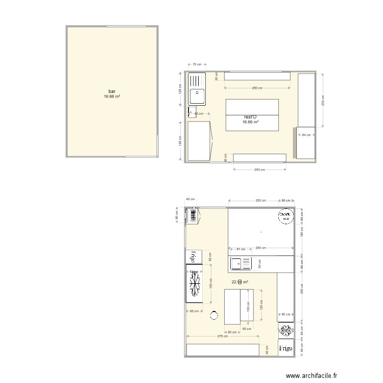 bar. Plan de 0 pièce et 0 m2