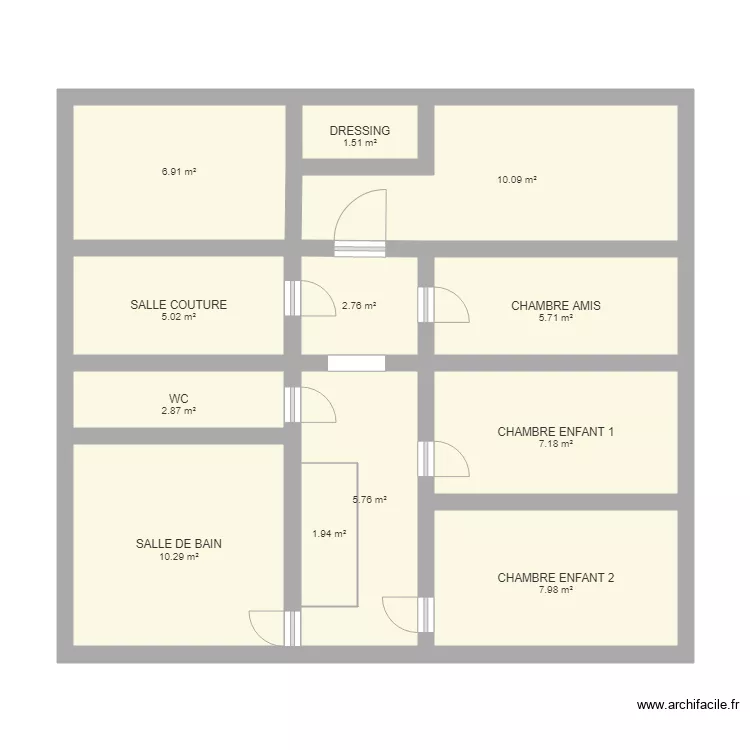 NOUVEAU ETAGE. Plan de 