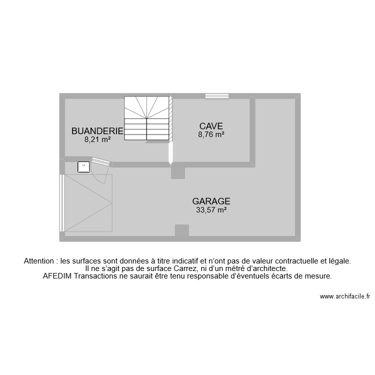 BI 8767 SOUS SOL. Plan de 23 pièces et 232 m2