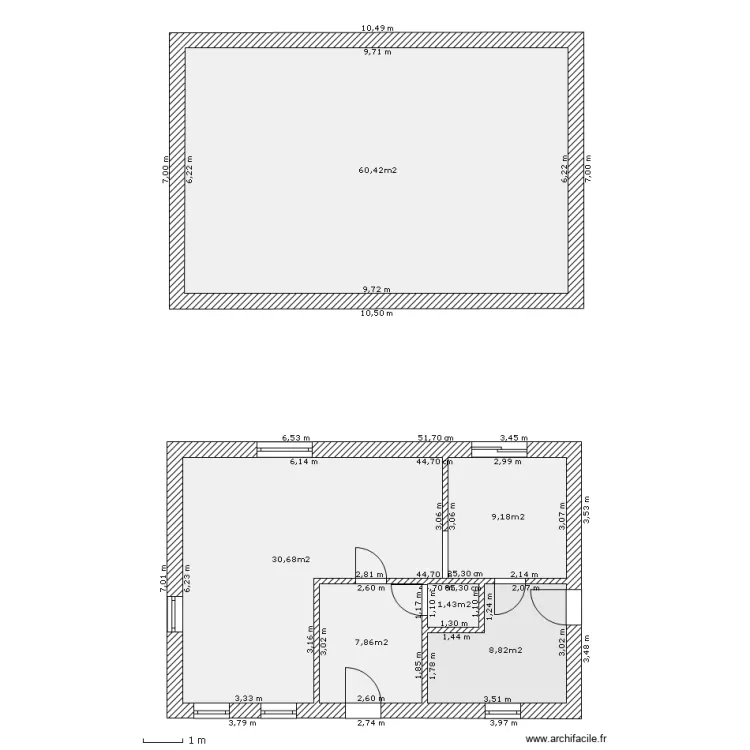 maison. Plan de maison. Plan de
