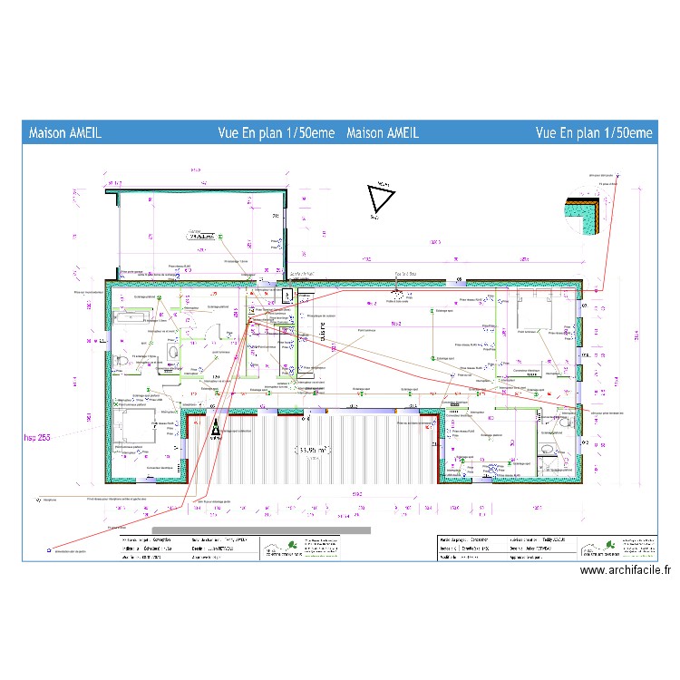 électricité maison juillet 24. Plan de 0 pièce et 0 m2
