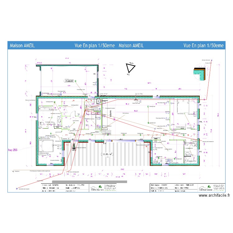 électricité maison février  24. Plan de 0 pièce et 0 m2