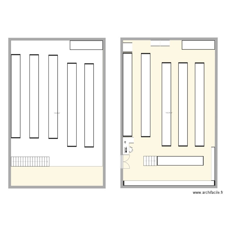 magasin . Plan de 0 pièce et 0 m2