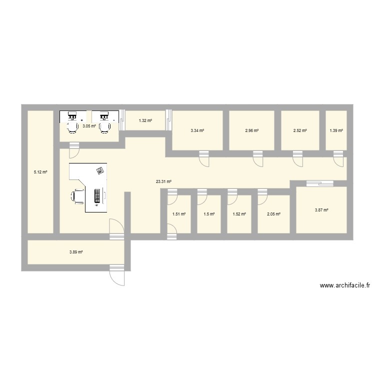 plan clinique veterinaire. Plan de 0 pièce et 0 m2