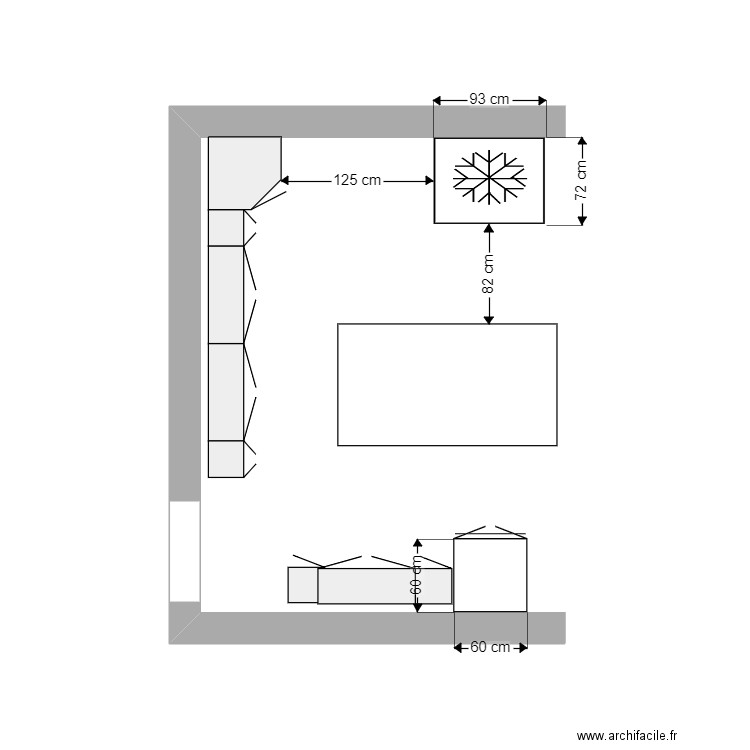 PLAN CUISINE HABITATION HAUT. Plan de 0 pièce et 0 m2