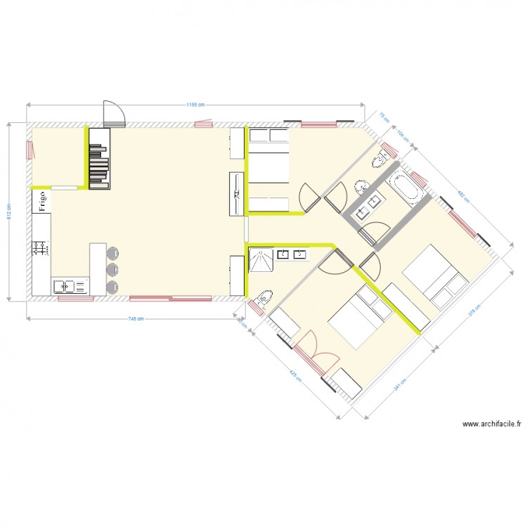 pett b meuble. Plan de 0 pièce et 0 m2