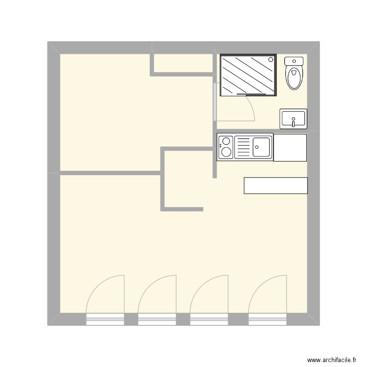 local. Plan de 0 pièce et 0 m2
