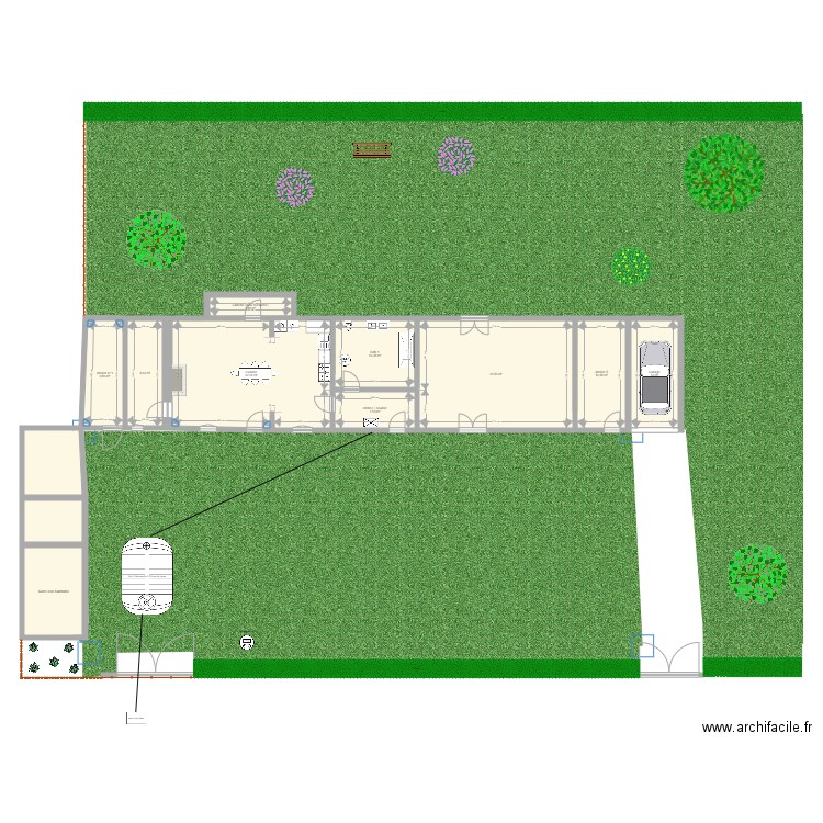 Plan de situation assainissement. Plan de 0 pièce et 0 m2