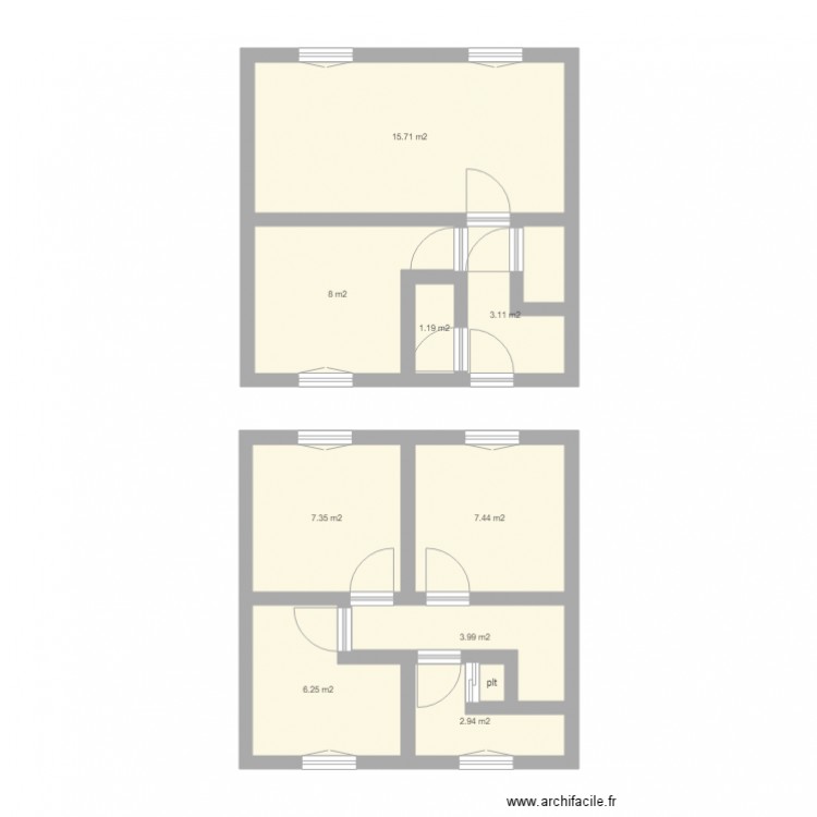lagorce. Plan de 0 pièce et 0 m2
