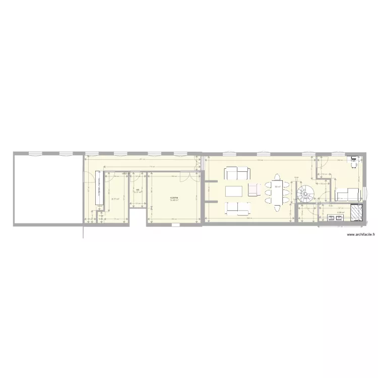 lemesnil chambre parent en haut colimasson. Plan de 