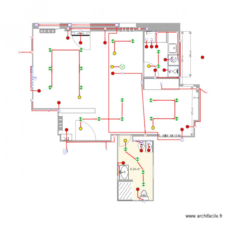 Molerova  v4 cuisine rotation électricité. Plan de 0 pièce et 0 m2