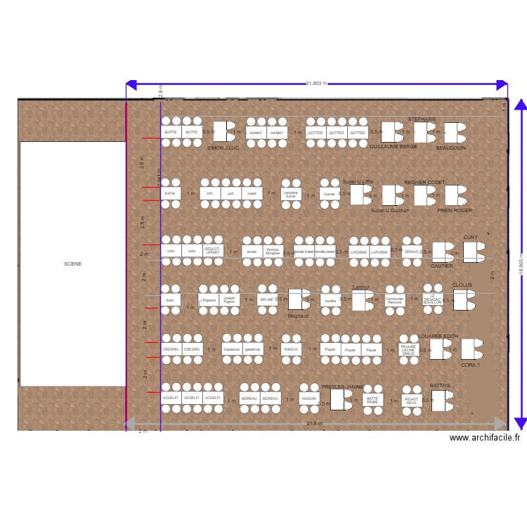 salle les années 80 vendredi 25 septembre. Plan de 0 pièce et 0 m2