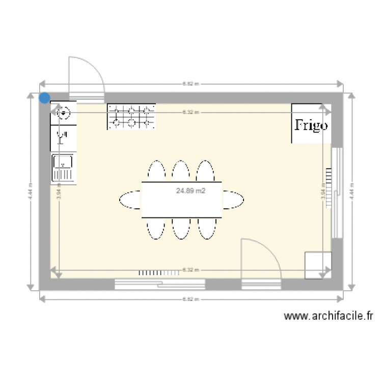 cuisine. Plan de 0 pièce et 0 m2