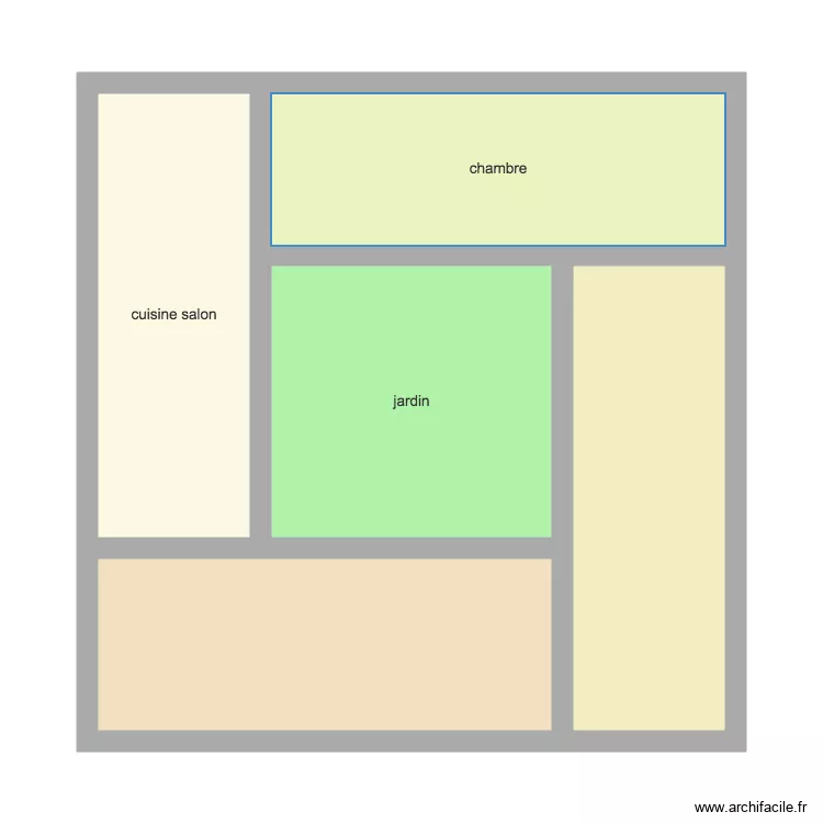 Container Patio. Plan de 