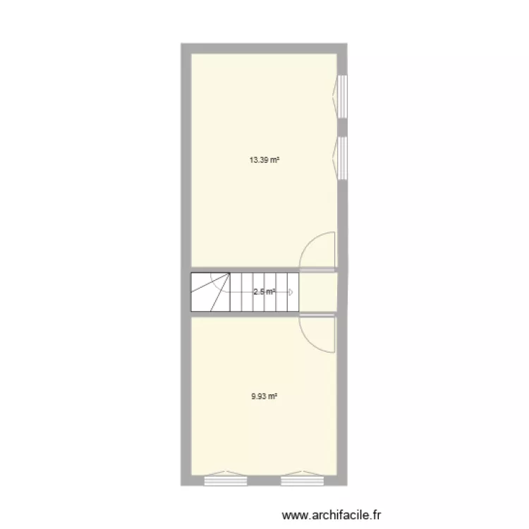 LONGARISSE ETAGE EXISTANT. Plan de 