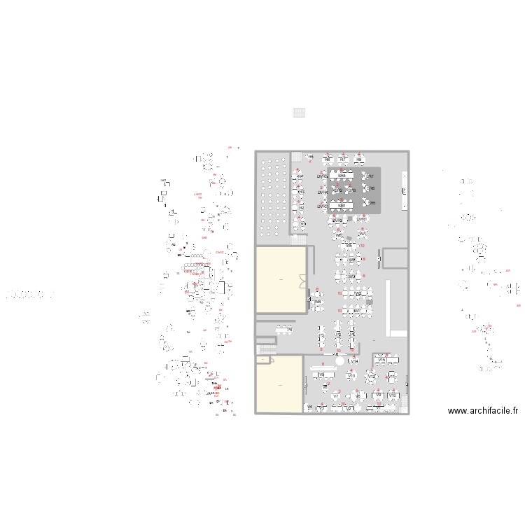 rdc stadium. Plan de 0 pièce et 0 m2