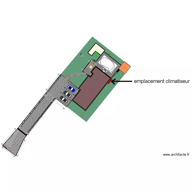maison clim. Plan de 